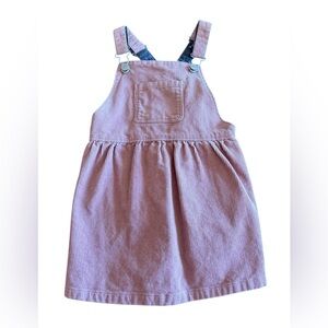 ZARA Pink Overall Dress 2-3y